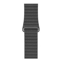 44mm Black Leather Loop - Medium