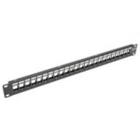 Tripp Lite 24-Port 1U Rack-Mount Shielded Blank Keystone/Multimedia Patch Panel, RJ45 Ethernet, USB, HDMI, Cat5e/6