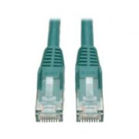 Tripp Lite Cat6 Gigabit Snagless Molded Patch Cable (RJ45 M/M) - Green, 0.31 m