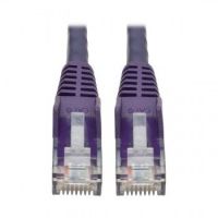 Tripp Lite Cat6 Gigabit Snagless Molded UTP Patch Cable (RJ45 M/M), Purple, 0.31 m