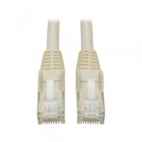 Tripp Lite Cat6 Gigabit Snagless Molded Patch Cable (RJ45 M/M) - White, 1-ft.