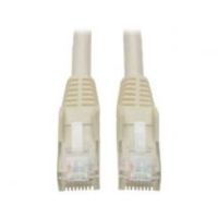 Tripp Lite Cat6 Gigabit Snagless Molded Patch Cable (RJ45 M/M) - White, 2.13 m