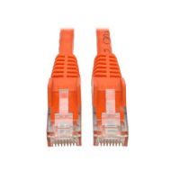 Tripp Lite Cat6 Gigabit Snagless Molded UTP Patch Cable (RJ45 M/M) - Orange, 7.62 m (25-ft.)