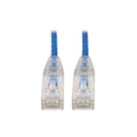 Tripp Lite Cat6 UTP Patch Cable (RJ45) - M/M, Gigabit, Snagless, Molded, Slim, Blue, 2.13 m