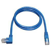 Tripp Lite Cat6 Gigabit Molded Patch Cable (RJ45 Left Angle M to RJ45 M) - Blue, 1.52 m