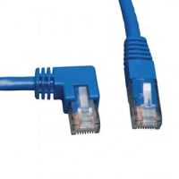 Tripp Lite Cat6 Gigabit Molded Patch Cable (RJ45 Left Angle M to RJ45 M) - Blue, 3.05 m