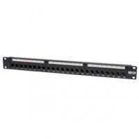 Tripp Lite 24-Port 1U Rack-Mount Cat6/Cat5 Feedthrough Patch Panel, RJ45 Ethernet