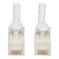 Tripp Lite N261AB-007-WH Safe-IT Cat6a 10G Snagless Antibacterial UTP Ethernet Cable (RJ45 M/M), PoE, White, 7 ft. (2.13 m)