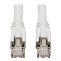 Tripp Lite N272-025-WH Cat8 25G/40G Certified Snagless Shielded S/FTP Ethernet Cable (RJ45 M/M), PoE, White, 25 ft. (7.62 m)