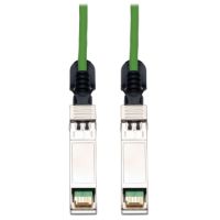 Tripp Lite SFP+ 10Gbase-CU Passive Twinax Copper Cable, SFP-H10GB-CU3M Compatible, Green, 3M