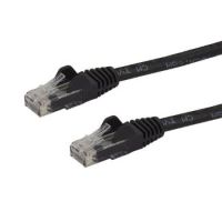 StarTech 15m Black Gigabit Snagless RJ45 UTP Cat6 Patch Cable - 15 m Patch Cord