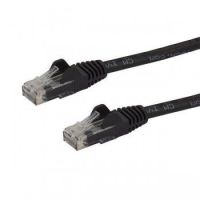 StarTech 0.5m Black Gigabit Snagless RJ45 UTP Cat6 Patch Cable - 0.5m Patch Cord