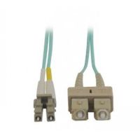 Tripp Lite 10Gb Duplex Multimode 50/125 OM3 LSZH Fiber Patch Cable (LC/SC) - Aqua, 2M