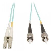 Tripp Lite 10Gb Duplex Multimode 50/125 OM3 LSZH Fiber Patch Cable (LC/ST) - Aqua, 5M