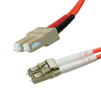 Cablenet 10m OM3 50/125 LC-SC Duplex Orange LSOH Fibre Patch Lead