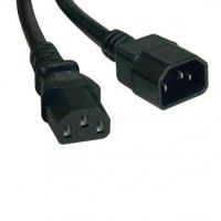 Tripp Lite Standard Computer Power Extension Cord Lead Cable, 10A, 18AWG (IEC-320-C14 to IEC-320-C13), 1.22 m (4-ft.)