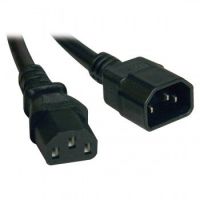 Tripp Lite Standard Computer Power Extension Cord Lead Cable, 10A, 18AWG (IEC-320-C14 to IEC-320-C13), 2.43 m (8-ft.)