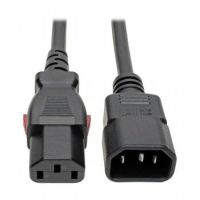 Tripp Lite C14 Male to C13 Female Power Cable, C13 to C14 PDU-Style, Locking C13 Connector, 10A, 18 AWG, 1.22 m