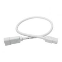 Tripp Lite Heavy-Duty Power Extension Cord, 15A, 14 AWG (IEC-320-C14 to IEC-320-C13), White, 0.61 m