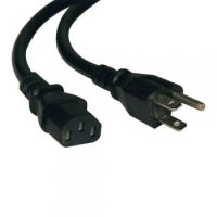 Tripp Lite Heavy-Duty Computer Power Cord Lead Cable, 15A, 14AWG (NEMA 5-15P to IEC-320-C13), 1.83 m (6-ft.)