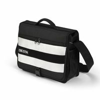 DICOTA P20471-16 handbag/shoulder bag Recycled polyethylene terephthalate (rPET), Thermoplastic polyurethane (TPU) Black, White Unisex Messenger bag