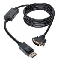 Tripp Lite DisplayPort 1.2 to VGA Active Adapter Cable, DP with Latches to HD15 (M/M), 1920 x 1200 / 1080p, 3.05 m (10-ft.)