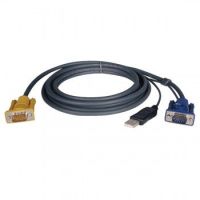 Tripp Lite USB (2-in-1) Cable Kit NetDirector KVM Switch B020-Series and KVM B022-Series, 5.79 m (19-ft.)