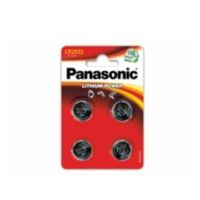 Panasonic PANACR2032-B4 Lithium Pack of 4 Coin Cell CR2032 Batteries