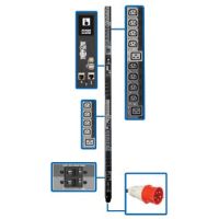 Tripp Lite 22.2kW 3-Phase Switched PDU, LX Platform Interface, 220/230V Outlets (24 C13/6 C19), Touc