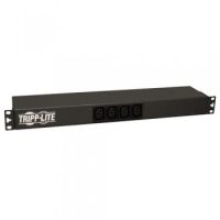 Tripp Lite 1.6��3.8kW Single-Phase 100��240V Basic PDU, 14 Outlets (12 C13 & 2 C19), C20 w/L6-20P Adapter, 3.66 m Cord, 1U Rack-Mount