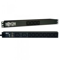 Tripp Lite 1.6/3.8kW Single-Phase 100240V Basic PDU, 14 Outlets (12 C13 & 2 C19), C20 w/5 Adapters, 3.05 m (10-ft.) Cord, 1U Rack-Mount