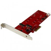 StarTech 2x M.2 SATA SSD Controller Card - PCIe