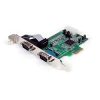 StarTech 2 Port Native PCI Express RS232 Serial Adapter Card with 16550 UART