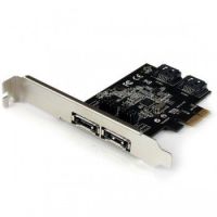 StarTech 2 Port PCI Express SATA 6 Gbps eSATA Controller Card - Dual Port PCIe SATA III Card - 2 Int/2 Ext