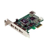 StarTech 4 Port PCI Express Low Profile High Speed USB Card