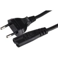 Maplin PL007 power cable Black 2 m Power plug type F C7 coupler