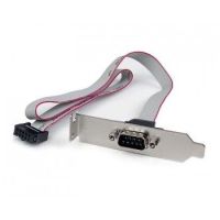 StarTech 1 Port 16in DB9 Serial Port Bracket to 10 Pin Header - Low Profile