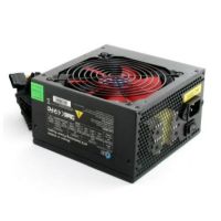 ACE 500W PSU ATX 12V Active PFC 2 x SATA 120mm Silent Red Fan Black Casing