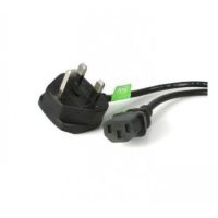 StarTech 3m UK Computer Power Cord - 3 Pin Mains Lead - C13 to BS-1363