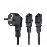 StarTech C13 Power Cord - Schuko CEE7 to 2x C13 - 2 m