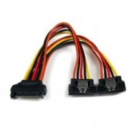 StarTech 6in Latching SATA Power Y Splitter Cable Adapter - M/F