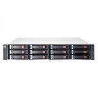 HPE Modular Smart Array 2042 SAN Dual Controller LFF Storage - Hard drive array - 800 GB - 12 bays (SAS-3) - SSD 400 GB x 2 - 8Gb Fibre Channel, iSCSI (1 GbE), iSCSI (10 GbE), 1...