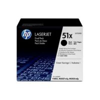 HP Q7551XD/51XD Toner cartridge black twin pack, 2x13K pages ISO/IEC 19752 Pack=2 for HP LaserJet P 