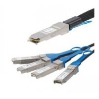 StarTech MSA Compliant QSFP+ Direct-Attach Twinax Breakout Cable - 1 m (3.3 ft)