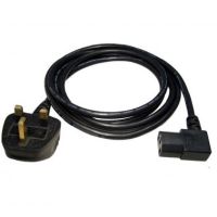 TARGET UK Mains to Right-Angled IEC C13 Kettle 1.8m Black OEM Power Cable