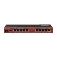 Mikrotik RB2011UIAS-IN network switch Gigabit Ethernet (10/100/1000) Red Power over Ethernet (PoE)