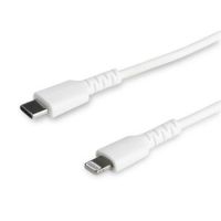 StarTech 1m USB C to Lightning Cable - Durable White USB Type C to Lightning Connector Fast Charge & Sync Charging Cord, Rugged w/Aramid Fiber Apple MFI Certified iPhone 11 iPad Air