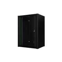 Lanview RWM16U45BL rack cabinet 16U Wall mounted rack Black