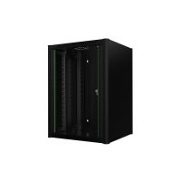 Lanview RWM16U56BL rack cabinet 16U Wall mounted rack Black