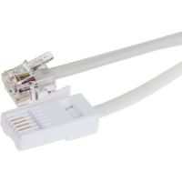 Maplin RZ75S-W telephone cable 3 m White